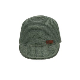 Sterntaler Unisex Baseball Cap Straw Baseball Cap, dark green