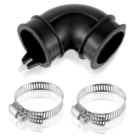 WD24X33918 Dishwasher Circulation Pump To Sump Elbow Hose With Clamps Fits For GE Dishwashers Replace WD19X25700 WD19X25460 （WD24X33918 Dishwasher Pump Hose Dishwasher）