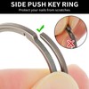 cobee 2 x Titanium Alloy Heavy Duty Key Chain Carabiner