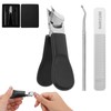 Eagle Beak Beveled Nail Clippers, Wide Jaw Anti-Splash Slanted Nail