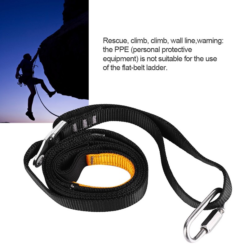 Outdoor Adjustable Safe Rising Device Rock Climbing Pedal Belt Sling