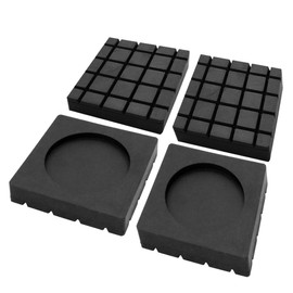 Hirano Soundproofing Anti-Vibration Rubber Mat for Washing Machines [Zero Keeper] Set of 4 (2.4 x 2.4 x 0.4 inches (60 x 60 x 9 mm)