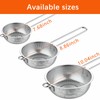 GREATLINK Stainless Steel Basin Colander with Handle Kitchen Strainer, Resting