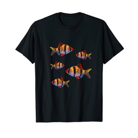 Tiger Barbs Aquarium Fish Tank Keepers Schooling Fish Lover T-Shirt