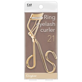 Kai Corporation HC3901 Ring Eyelash Curler 21 Champagne Gold Curler Easy to Wear Finger