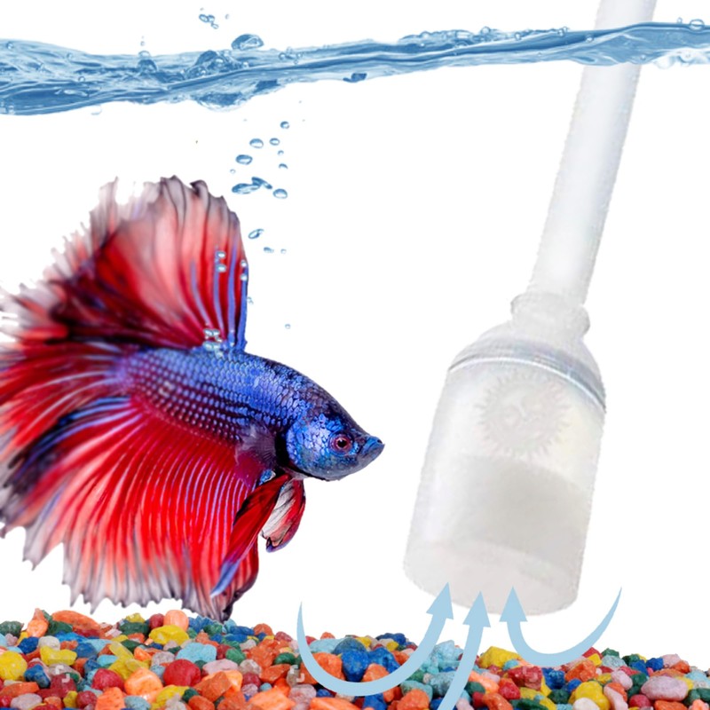 SunGrow Aquarium Fish Tank Gravel Cleaner Vacuum, Siphon Pump Aquarium