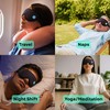 Revive Float Sleep Mask, 100% Blackout, Soft Contoured Foam, Black,