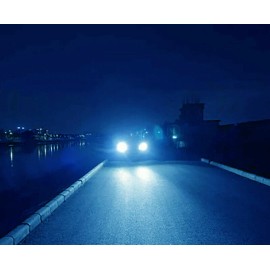 SHENKENUO For 2014-2018 Jeep Grand Cherokee Combo Ice Blue LED Headlights & Fog Light Kit