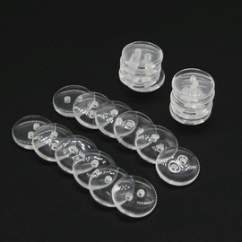 (12.5mm) Transparent Buttons for Sewing,Handmake, 0.49" Clear Button Pack of 400 Pcs Leekayer