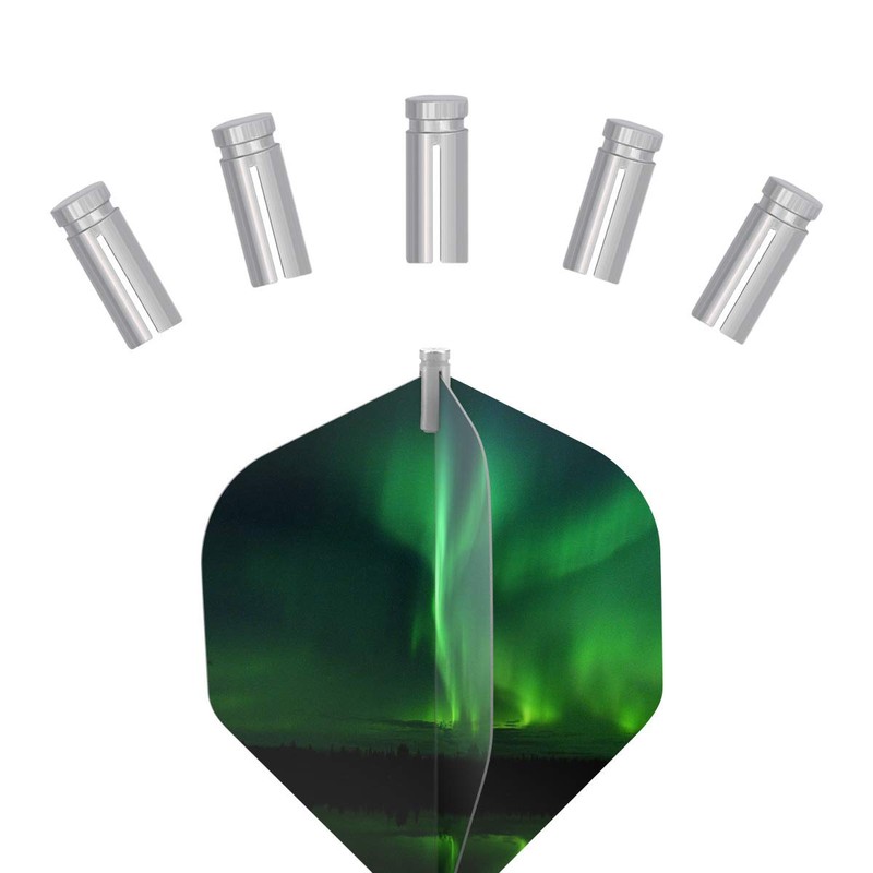 kwmobile 6 Dart Flight Protectors - 6-Piece Pack of Metal