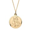 Old English Jewellers 9ct Gold on Silver St Christopher Pendant