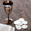 Altar Bread 1 1/8" White Cross Design 300 Communion Hosts