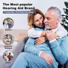 Behind-the-ear hearing aid for Seniors, hearing loss compensation amplifiers for