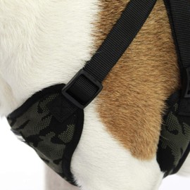 AKC Step-in Camo Dog Harness – No Pull Adjustable Vest with Dual D-Ring, Easy On/Off – Small, Medium, Large Sizes – Blue, Gray, Green