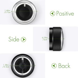 Frienda 6 Pcs Climate Ac Heater Control Knob Blower Fan Control Knob Replacement Ac Switch Heater Blower Fan Button Compatible with Accessories Replacement Compatible 2005-2015