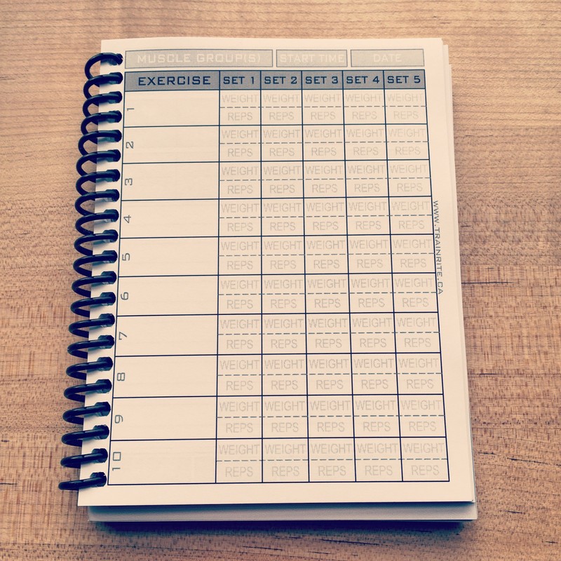TrainRite Compact Fitness Journal (An Exercise Log Book)