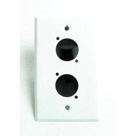 usbargainsound One Genuine ProCraft White Pre-Punched Wall Plate - 2"D XLR