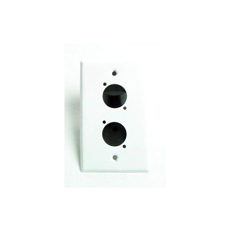 usbargainsound One Genuine ProCraft White Pre-Punched Wall Plate - 2"D