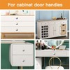 MOROBOR Stainless Steel Drawer Knobs, 16pcs Self-Stick Cabinet Handle Pulls,