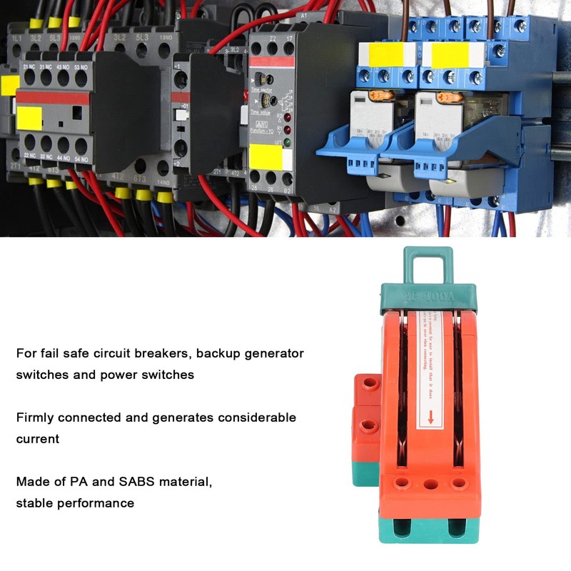 100A 2 Pole Double Throw Knife Switch Electrical Disconnect Knife