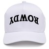 Solid Vintage Snapback Hat - Rowdy (Upside Down) - White