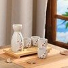 Skyley Japanese Sake Set with Tray Traditional Saki Cups Set