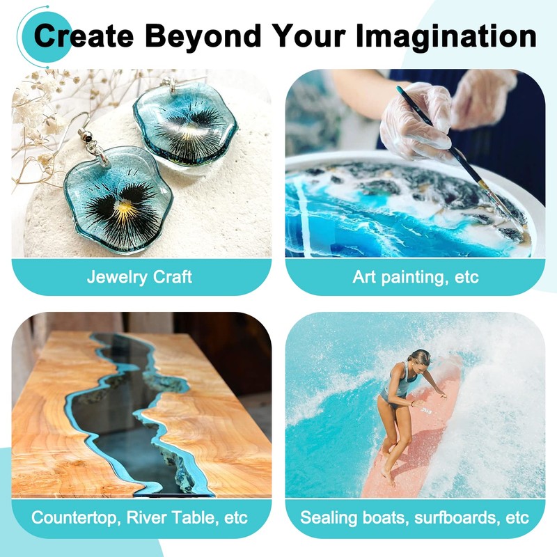 JDiction Epoxy Resin, High Gloss 2 Gallon Epoxy Resin Crystal