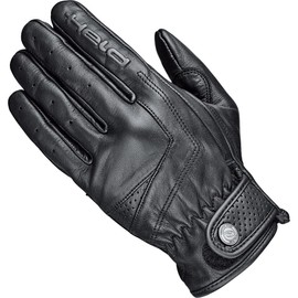 Held Classic Rider Leather Motorcycle Gloves Short Unisex Chopper Cruiser All Year Round, black