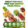 KEMETHY 60 PCS Food Storage Containers with Lids, BPA-Free Plastic