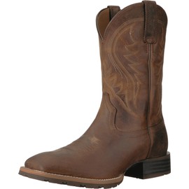 Ariat Mens Hybrid Rancher Western Boot Distressed Brown 9