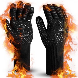 Barbecue Gloves Heat Resistant up to 800°C, Grill Accessories, Can be Used on Heat Resistant Oven Gloves, Fireproof Gloves, BBQ Gloves, Kitchen Gloves, Baking Gloves, Oven Gloves