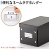 サンワダイレクト CD収納ボックス 30枚まで収納 ふた付き 組立て式 ブラック 200-FCD036BK