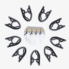 9 Foldable Travel Hangers, Stylish and Durable Plastic Hangers Space