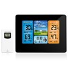 Indoor Outdoor Thermometer Wireless Weather Station with Atomic Clock Temperature