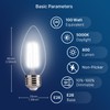FLSNT 100W Equivalent LED Chandelier Light Bulbs E26 Base, 5000K