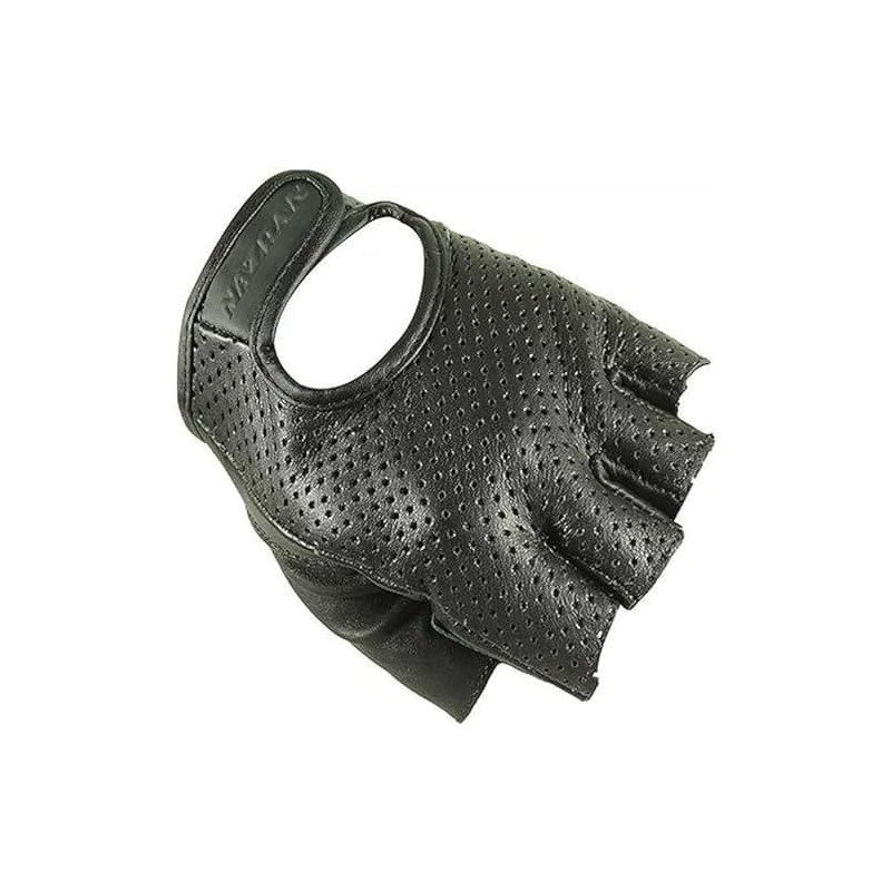 Nazran Perforated 2.0 Fingerless Leather Motorcycle Gloves 3XL