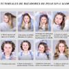 Rizador Pelo Sin Calor, Rulos Flexibles para Rizar Pelo Ondas