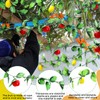 Wavwavw 4 Pcs Sukkot Sukkah Decorations Apple Etrog Garland Fruits