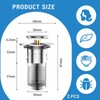 Pack of 2 Sink Plugs for 34-40 mm Drain Drain