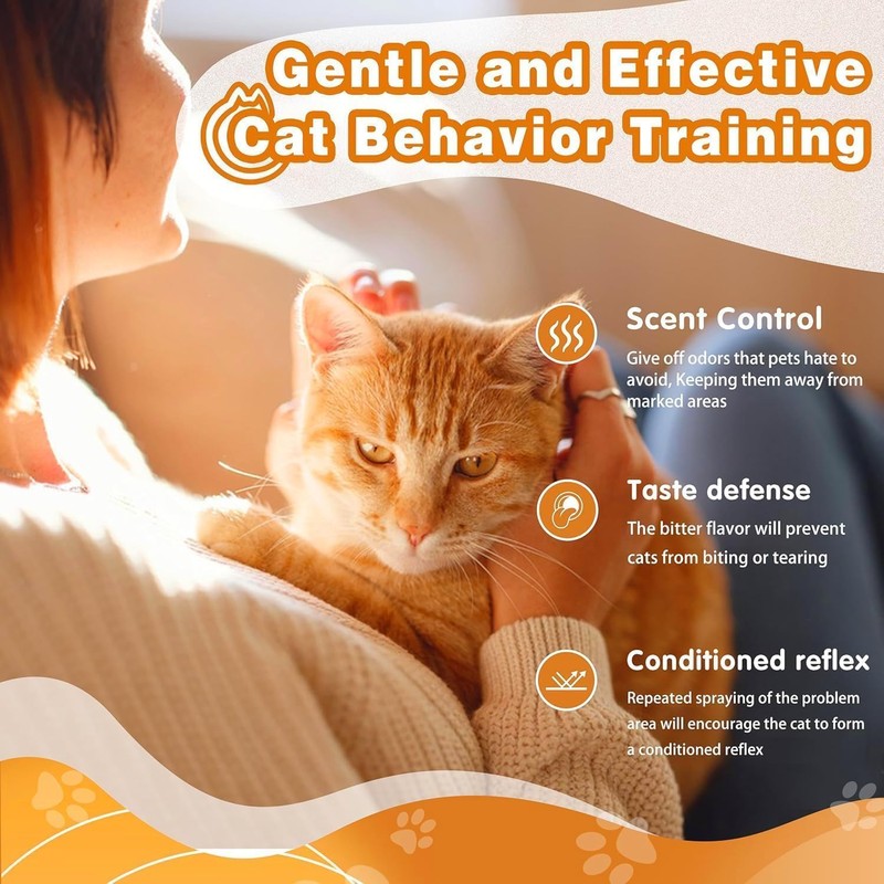 TailTrespass Cat Deterrent Spray, Natural Cat Spray Deterrent for Urine