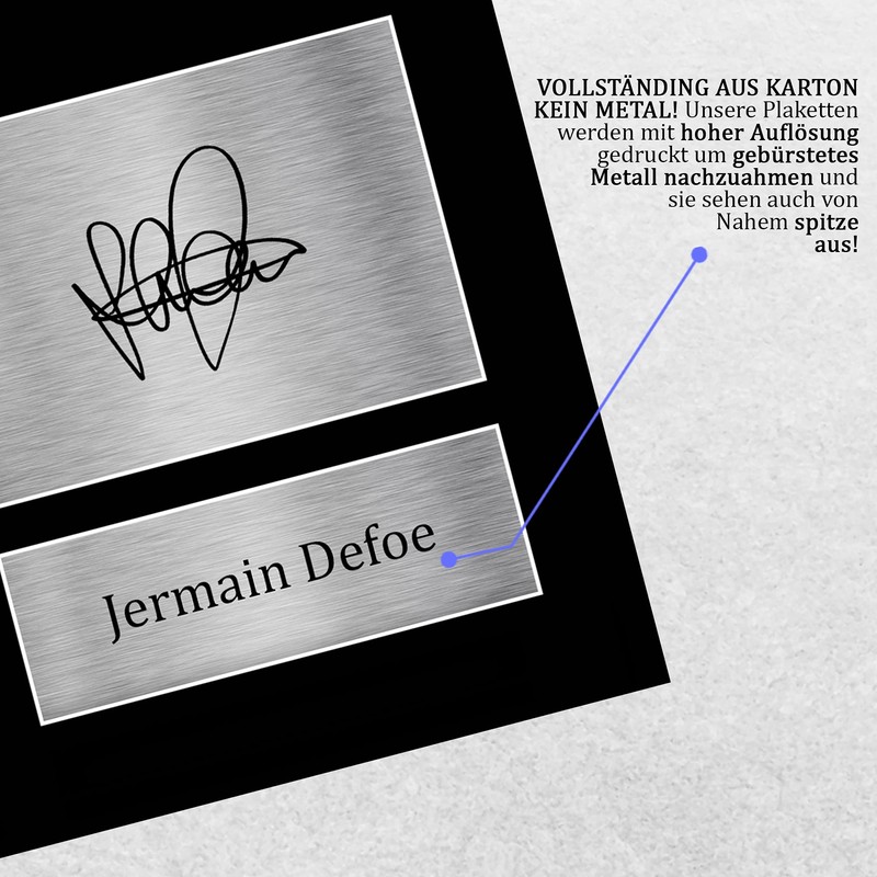 HWC Trading A4 Jermain Defoe Rangers Gifts Printed Autograph For