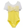 s.lemon Ballet Adult Leotard, Stylish, Short Sleeve, White, Rhythmic Gymnastics,