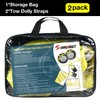 Tow Dolly Basket Straps with Flat Hook-2 Pack,Car Wheel Strap