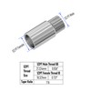 FOCMKEAS 2 PCS Shower Head Extension Arm Extender Stainless Steel