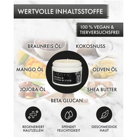 LACOYA® - Premium tattoo butter for freshly tattooed skin - care cream for daily tattoo after-care care care - tattoo cream with shea butter vegan, breathable (made in Germany) - tattoo care balm