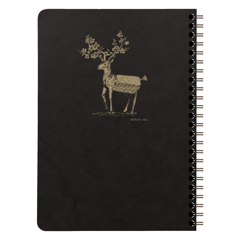 Clairefontaine 102566C Flying Spirit Notebook with Inner Pockets and Spiral