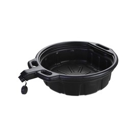 Groz Antifreeze Drain Pan, 4.25 Gallon HDPE Coolant Collector with Mesh Screen, Rolling Wheels, and Leak-Proof Spout Cap for Professional Auto Shops and Home Garages (41961)