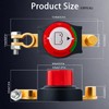 2025 New Top Post Battery Disconnect Switch,12-48V Car Battery Kill