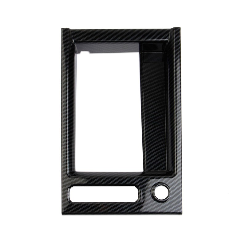 crosselec Carbon Fiber Center Console Armrest Button Panel Cover Trim