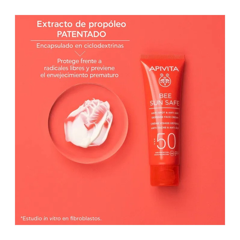 Apivita Bee Sun Safe Crema Antiedad Y Antimanchas Spf50 50ml